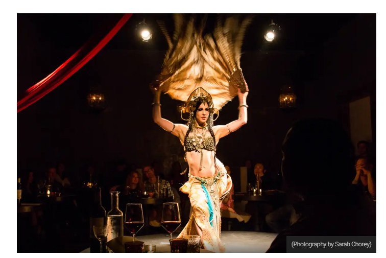 Live performance during dinner service at Berber in San Francisco