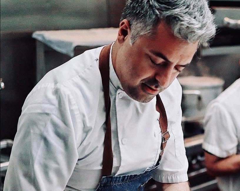 Tony Garnicki working in a San Francisco kitchen